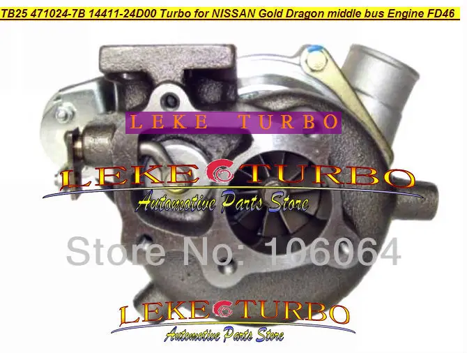 TB25 471024 7B 14411 24D00 1441124D00 турбо турбина для NISSAN HINO золотой дракон Средний автобус FD46