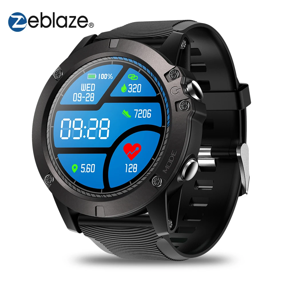 Смарт часы Zeblaze VIBE 3 PRO 4 0 дюйма Bluetooth пульсометр шагомер фитнес браслет трекер для