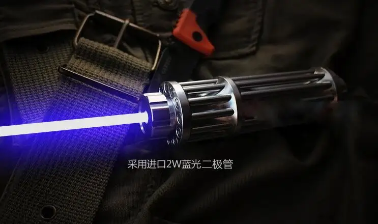 Супер мощный! Фокусируемый высокой мощности синий лазерная указка 50000 м 450nm