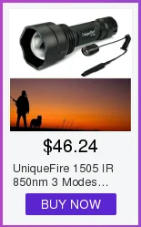 UniqueFire 1508 T50 фонарик корпус без светодиодов и водителя 50 мм выпуклая линза черный подходит для 850NM/940NM