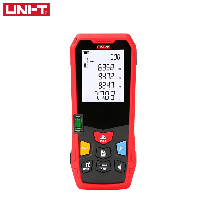 UNI-T, цифровой лазерный дальномер, дальномер 80 м, 100 м, 120 м, 150 м, рулетка, телеметро, трена, лазер, профессиональный