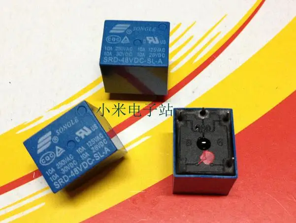 Бесплатная доставка Новое реле Φ 48V 10A 250VAC 4Pin 10 шт./лот|10a 250vac relay|relay 48v48v relay |