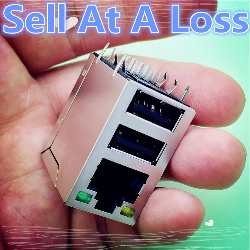 

1 шт. гнездовой разъем для кабеля Ethernet G40 USB + RJ45 с светодиодный ными разъемами для подключения данных, зарядка, со скидкой, США