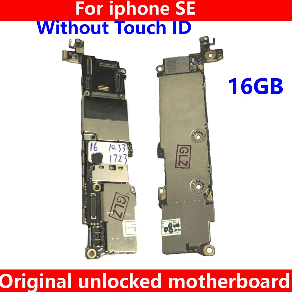 Оригинальная материнская плата без Touch ID для iphone SE разблокированная по всему миру