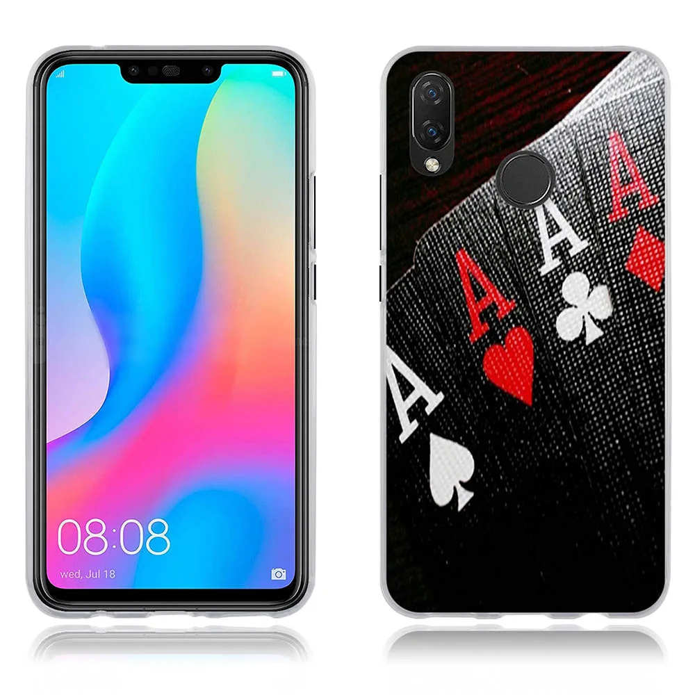 Чехол для huawei Nova 3i Capa P Smart + чехол мультфильм силиконовый мягкий 3 i 3D TPU телефон