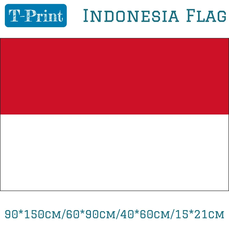 

90*150cm/60*90cm/40*60cm/15*21cm Indonesia Flag Indoor Outdoor 3*5FT Festival Home Decoration For National Day