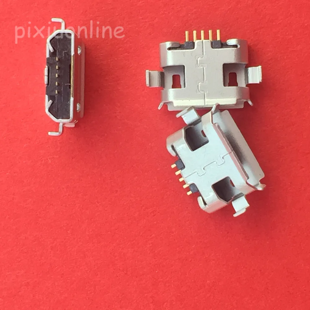 10 шт. G31Y микро USB 5pin гнездо разъем кудрявый рот 2 ноги для мобильного телефона PDA