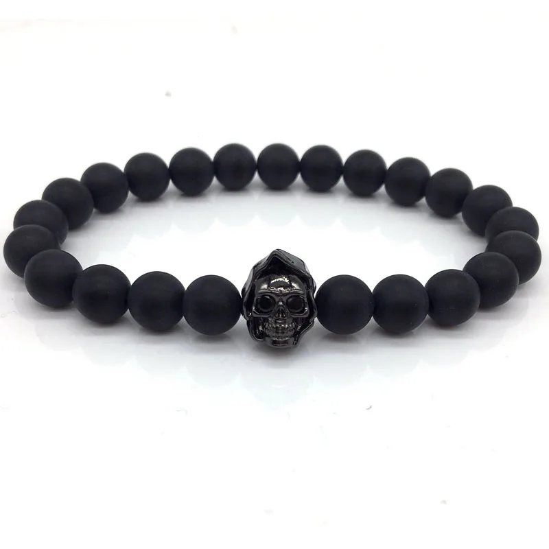 Череп мужской браслет из бисера 2020 модный классические простые браслеты и для