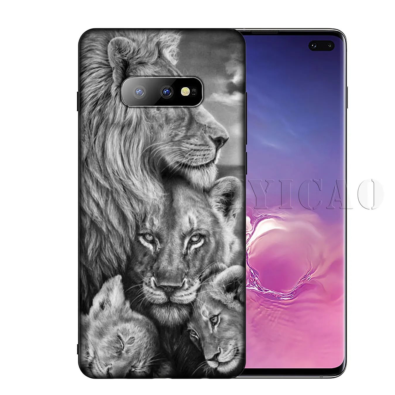 IYICAO тигр лев Король Мягкий силиконовый чехол для телефона Samsung Galaxy S10 S9 S8 Plus S6 S7 Edge