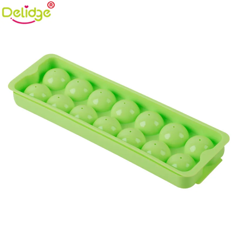 Круглые шарики Delidge 1 шт. 14 отверстий форма для льда пластиковый лоток кубиков