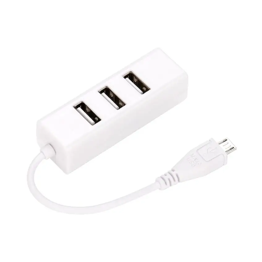 

HIPERDEAL New White Micro USB To 4 Port OTG Hub For Raspberry Zero Hot 18Mar24 Drop Ship