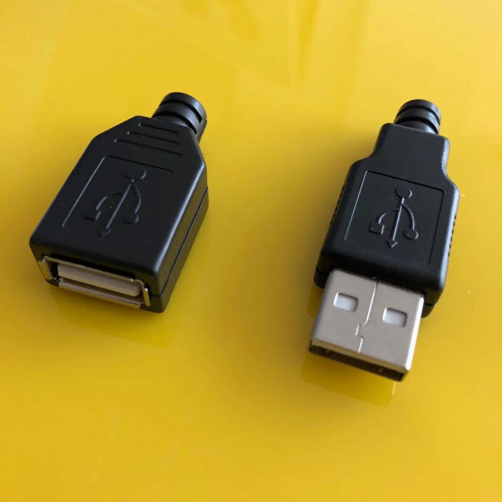10 шт./лот YT2151 USB 2 0 штекер/гнездо разъем для сварки данных OTG линейный соединитель