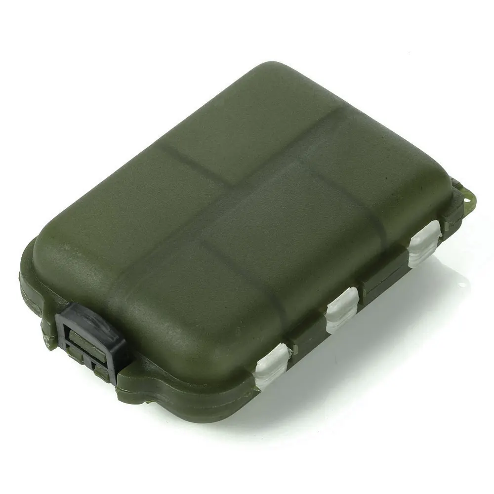 1pcs Mini Fishing Tackle Box 10 Compartments for Small Clear Plastic Waterproof Hooks Lures Baits Accessories | Спорт и развлечения