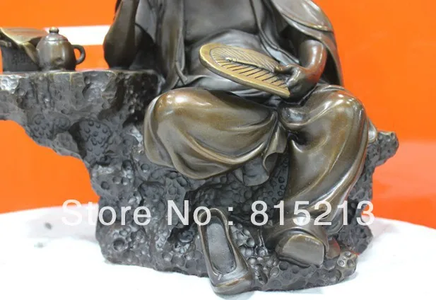 427 Китайская народная культура Ручная Работа аккуратная Чистая Бронзовая статуя