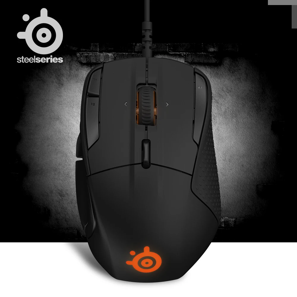 

Original SteelSeries Rival 500 Gaming Mouse Mice USB Wired 6500 DPI Optical Mouse Black Edition For FPS RTS MMO LOL Gamer