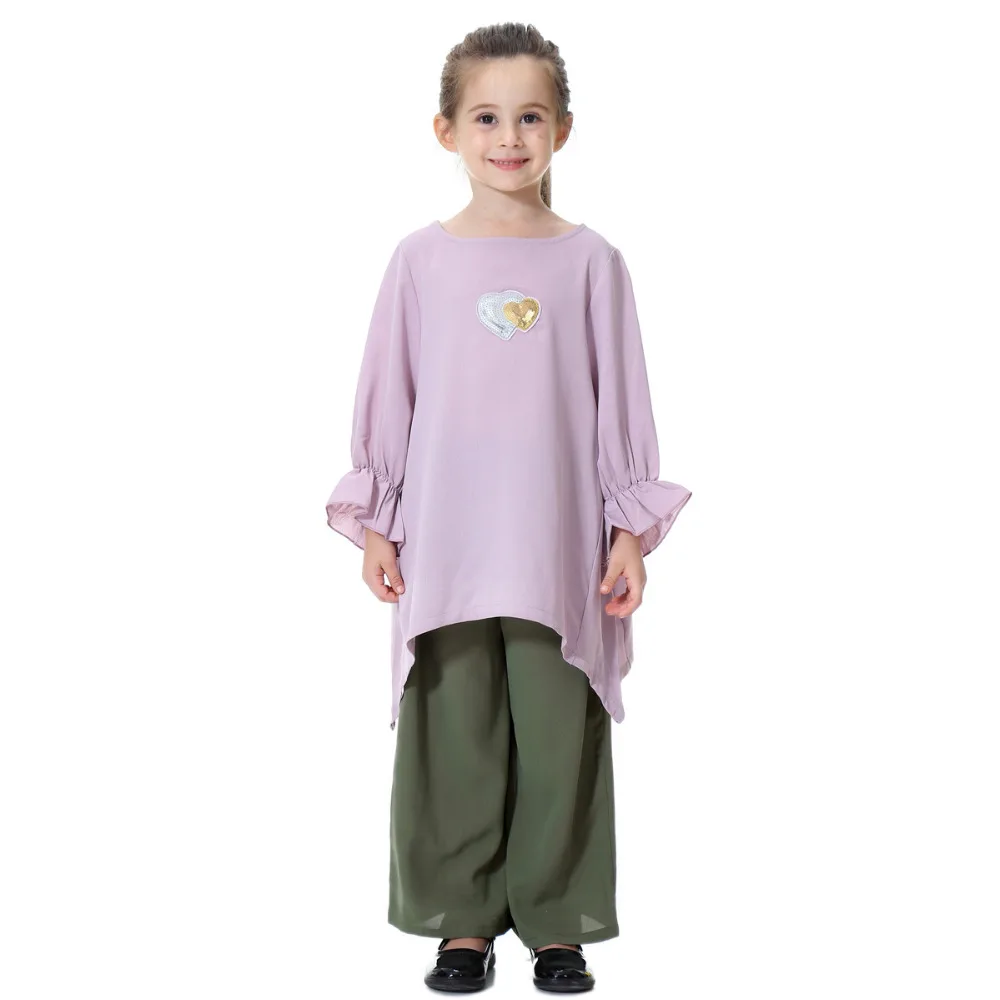 Комплект из двух предметов для мусульманской девочки детская абайя женский