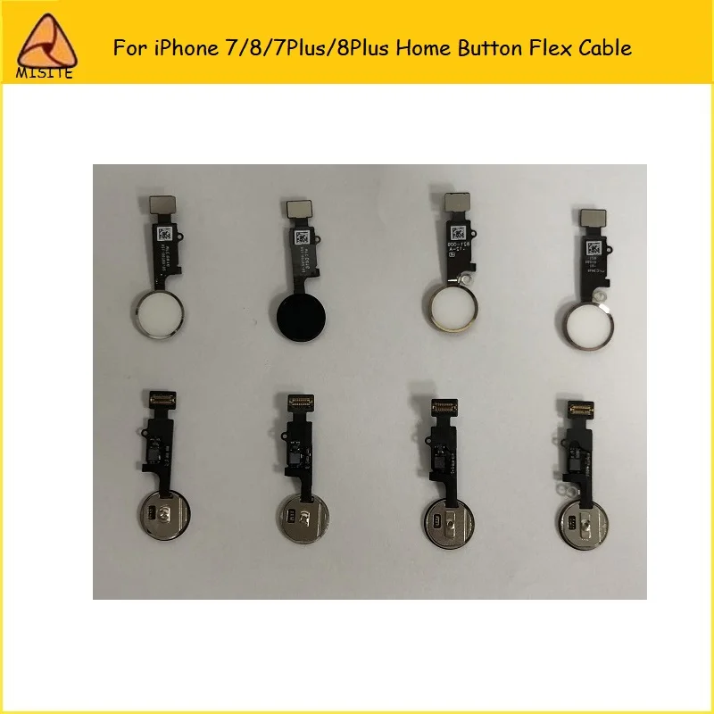 100PCS/LOT New High Quality Home Button Key Flex Cable For Iphone 7/7G/8/8G/7Plus/8Plus Assembly | Мобильные телефоны и