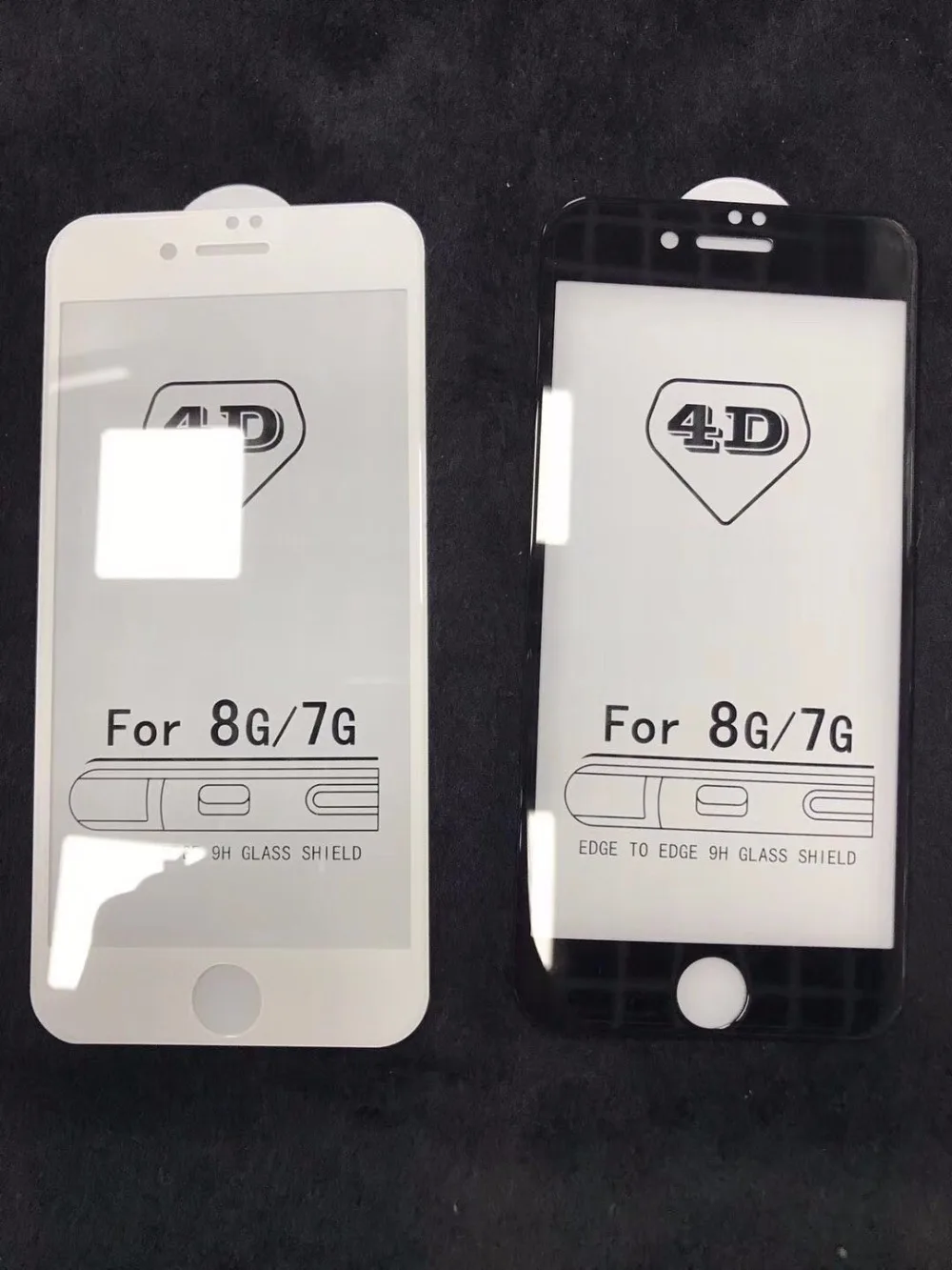 Vothoon 50 шт. ультра тонкий 4D Стекло экрана Защитное стекло для IPhone X 6/6 s plus/8/ 7 Plus