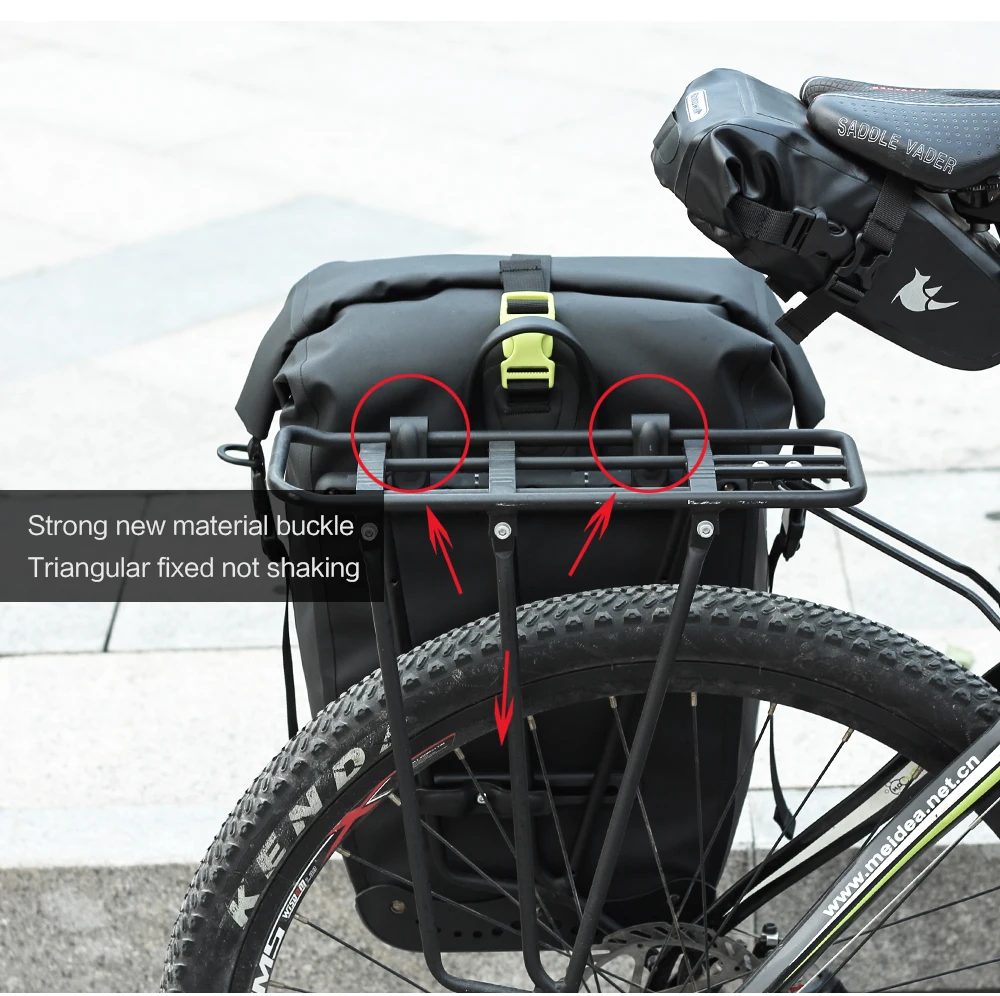 Cycloving 25L велосипедная сумка задние Сумки Водонепроницаемый Велоспорт Заднее сиденье багажник мешок-панье большая корзина для велосипеда аксессуары