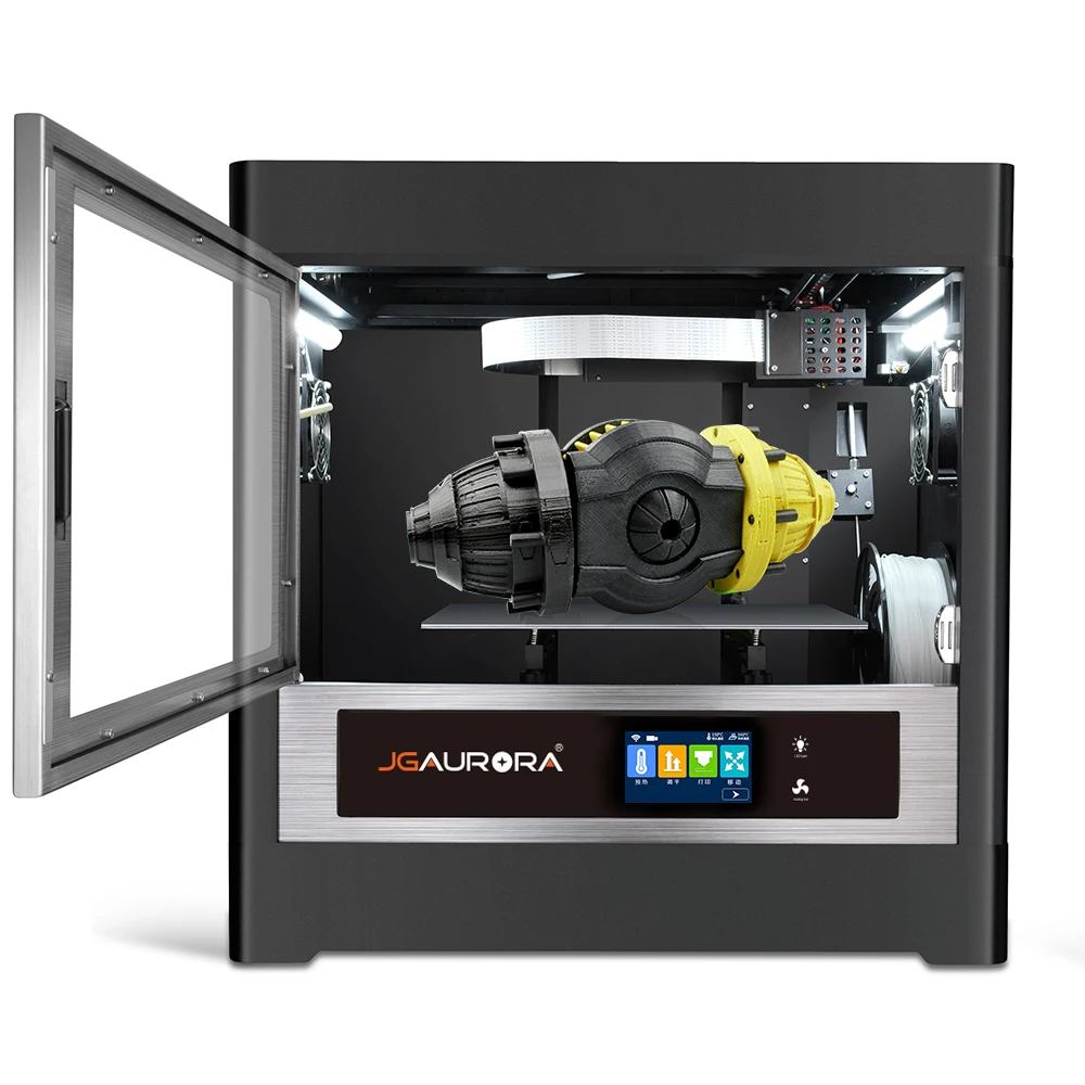 JGMaker A8S Industrial 3D Printer Fully Closed Metal Frame Large Print Size 350*250*300mm Dual Motor JGAURORA