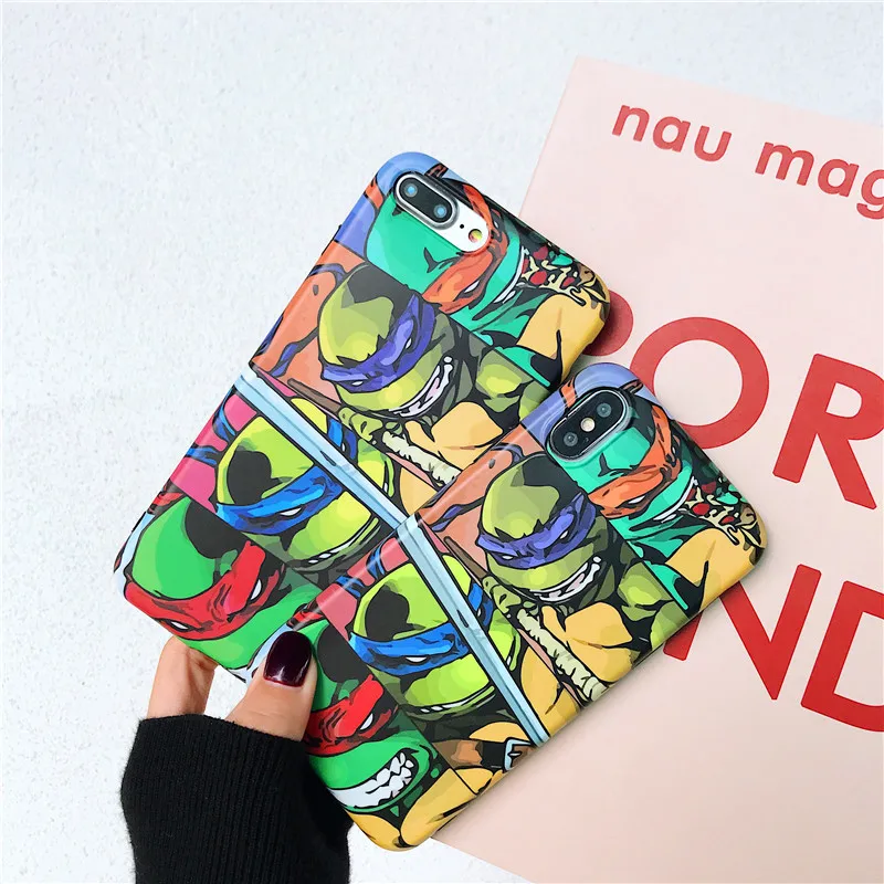 Подростковые мутанты Черепашки Ниндзя мягкая IMD крышка чехол для iPhone X XS Max XR 6 s 7 8