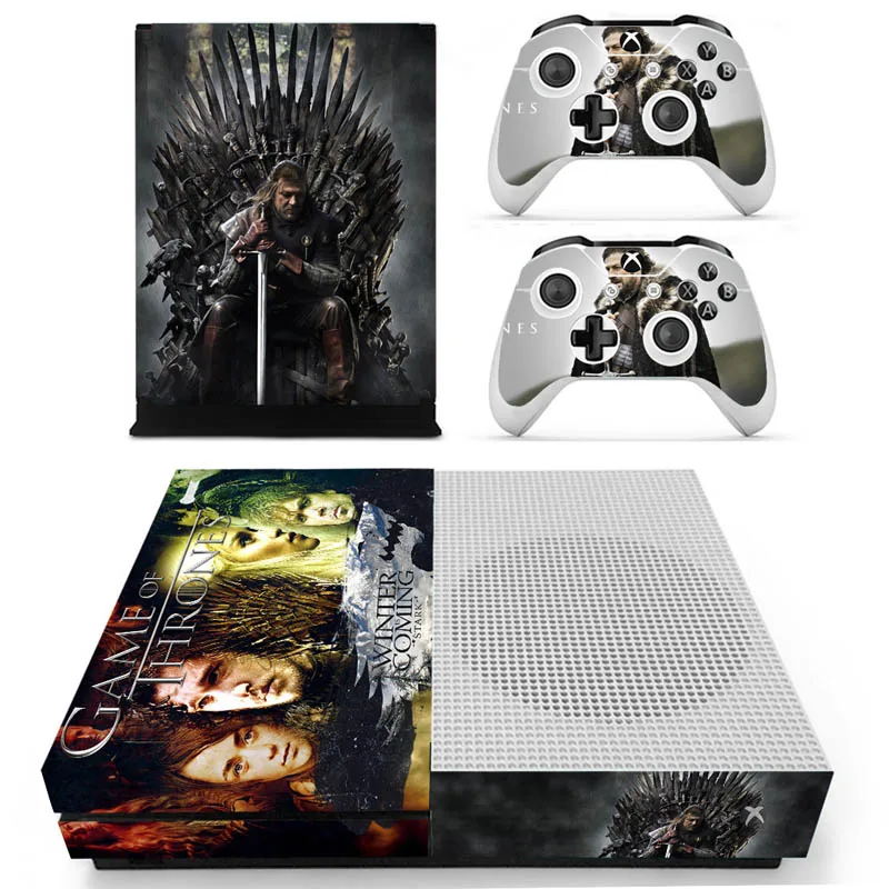 Наклейки для игровой наклейки Thronas Vinly Skin консоли XBOX One S с двумя беспроводными