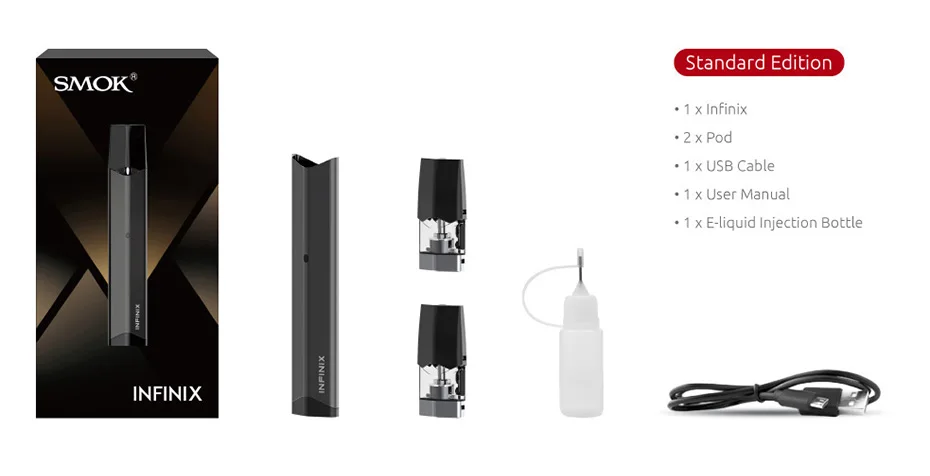 Vape ручка smok INFINIX-2 Kit электронная сигарета 250mah мини-панель солнечных батарей