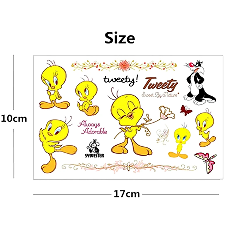 SHNAPIGN милые твитеры Детская временная татуировка боди арт флеш наклейка s 17*10 см