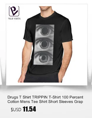 Drugs футболка TRIPPIN футболка 100 хлопок мужская футболка с коротким рукавом графическая отличная большая Классическая футболка