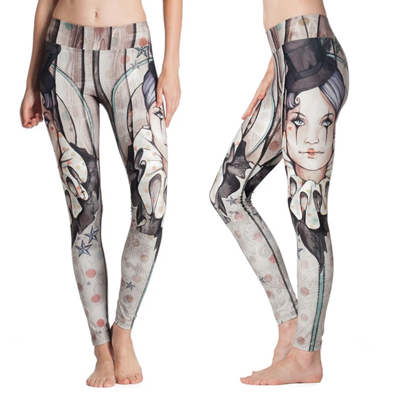 12 дизайнерских качественных женских эластичных леггинсов для йоги с 3D принтом