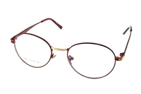 titanium alloy round red eyeglasses frame optical custom made prescription reading glasses progressive photochromic 1 to 9