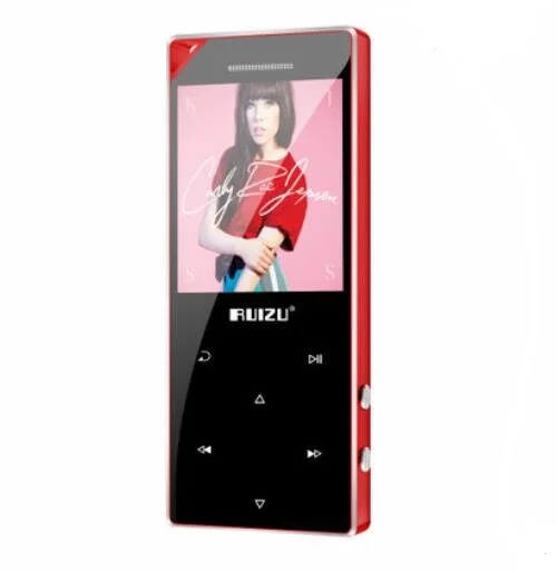 red ruidu D05 Bluetooth 4,0 Mp3 MP4 плеер Музыкальный плеер с 16 Гб fm-радио тяжелая металлическая сенсорная кнопка 80ч воспроизведение 128 ГБ расширение - Цвет: red