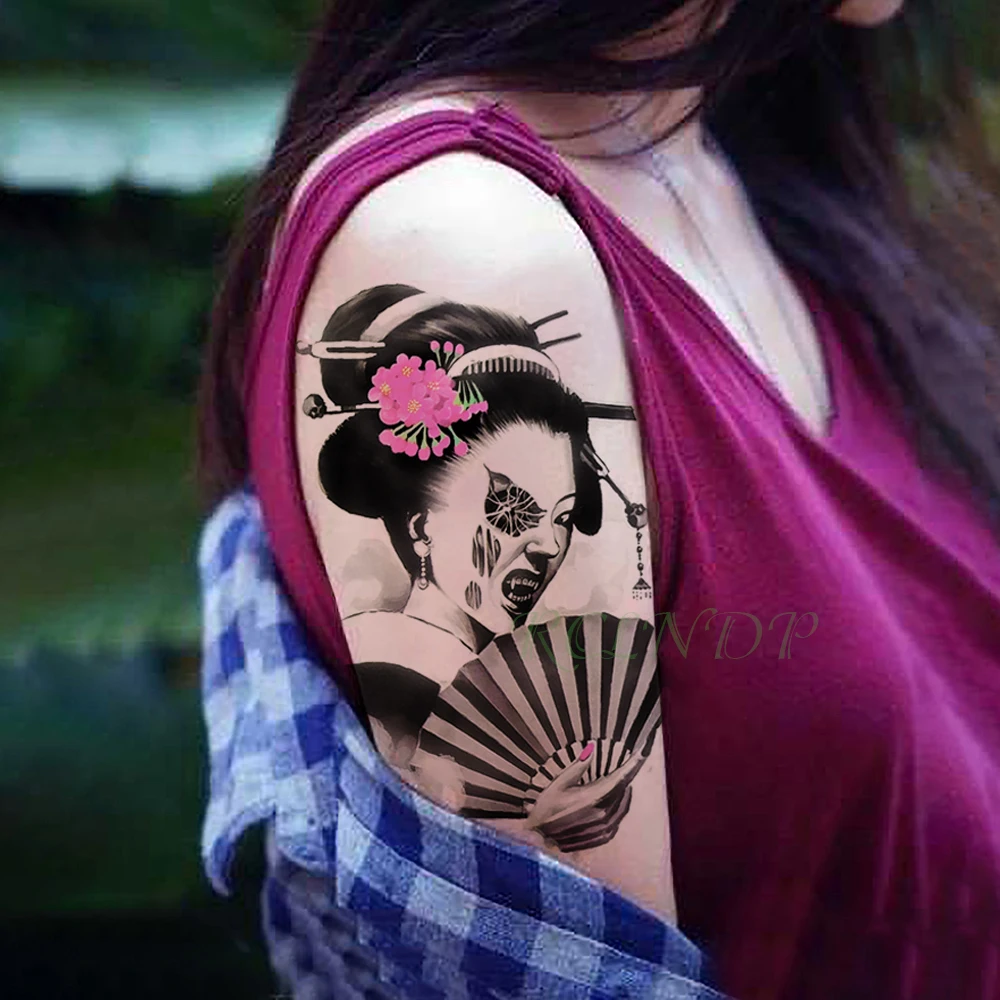 

Waterproof Temporary Tattoo Sticker awful girl women fan fake tatto flash tatoo tatouage temporaire Stickers for femme