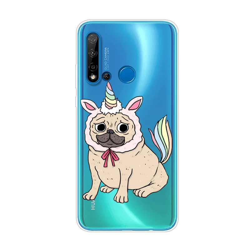 Чехлы для Huawei Nova 5i мягкий силиконовый защитный чехол задней крышки телефона