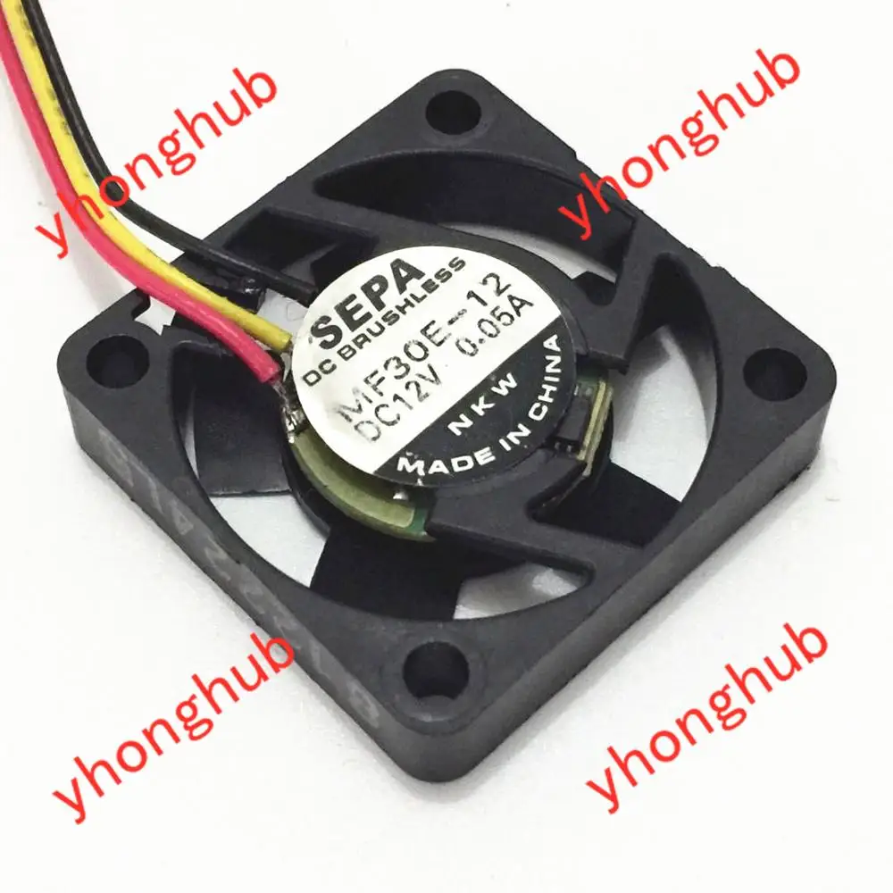 SEPA MFB30E 12A DC 12V 0.03A 30x30x7mm вентилятор охлаждения сервера|square fan|server fandc fan 12v |