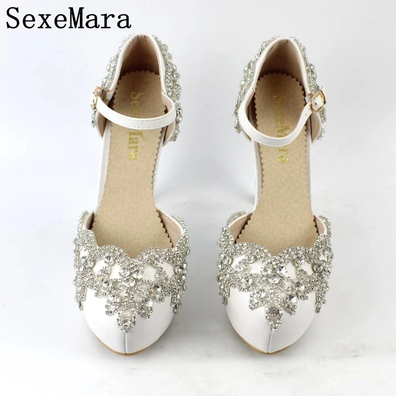2016 новая коллекция весна лето девушку горный хрусталь высокие каблуки свадебные