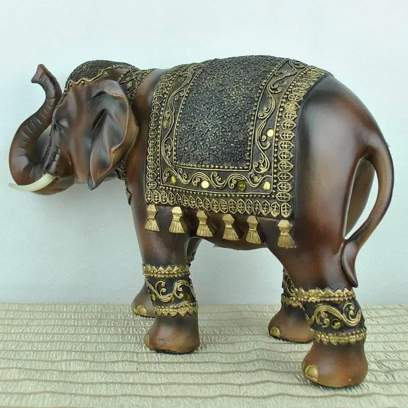 Креативное украшение резной слон ферма животные декоративные аксессуары для
