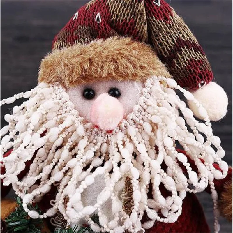 2017 Новая мода 1 шт. Новогодние товары кукла Стены Орнамент милый Санта Клаус