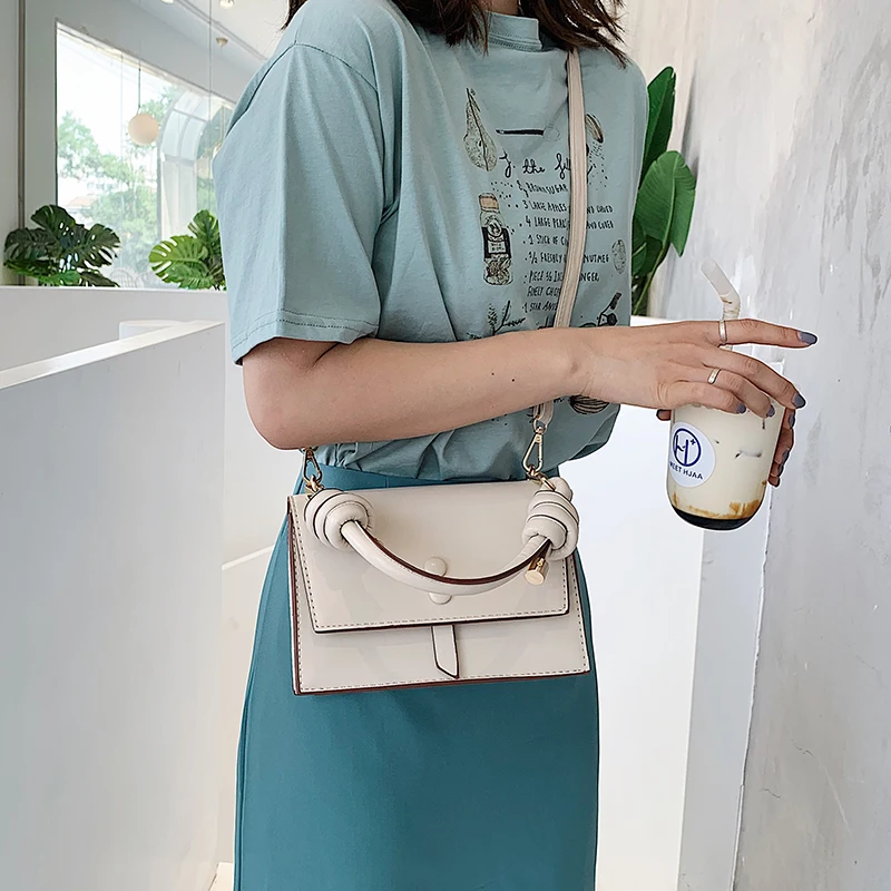 

Women Luxury Brand Simple Messenger Bags Top-Handle Designer Leather Handbags Ladies Casual Tote Bags Female Square Shoulder Bag