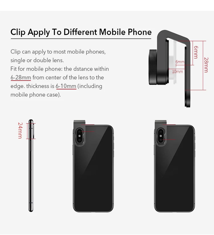 APEXEL HD Optic 30 мм-80 мм макрообъектив телефон объектив камеры 10x Супер Макро Lentes для iphone XS Max samsung Xiaomi huawei мобильный телефон
