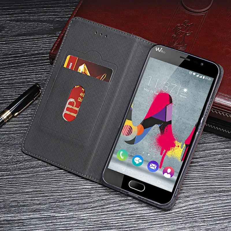Роскошный кожаный защитный чехол для Wiko U Feel Lite из ТПУ и силикона Pulse | Мобильные
