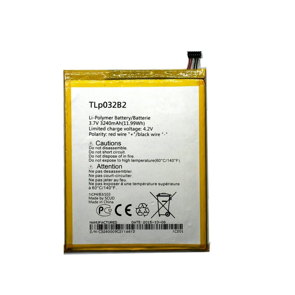 Аккумулятор 3240 мАч TLp032B2 для Alcatel One Touch Pixi 8 3 0 3G WiFi OT-9015W OT-P330X TLp032BD | Мобильные
