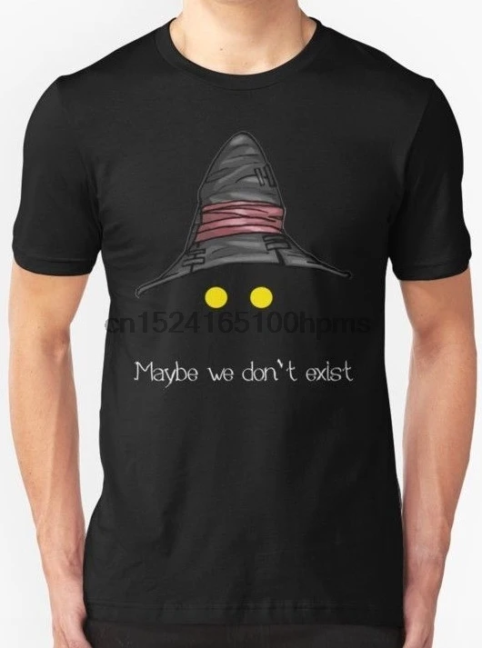 Возможно мы не существуют Final Fantasy IX (Vivi) Футболка мужская черная размер S 2XL| |