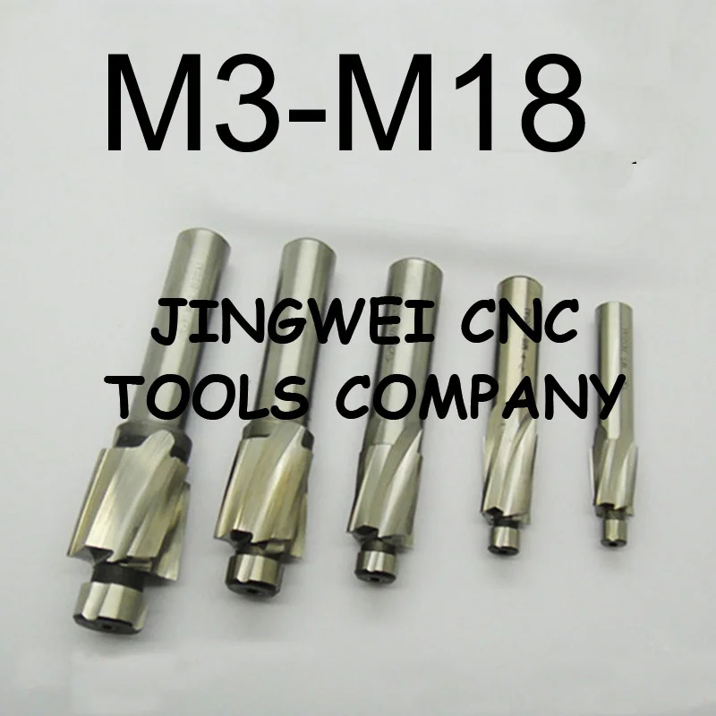 HSS Цековка торцевой фрезы M14 M16 M18 с пилотной зенкером | Инструменты
