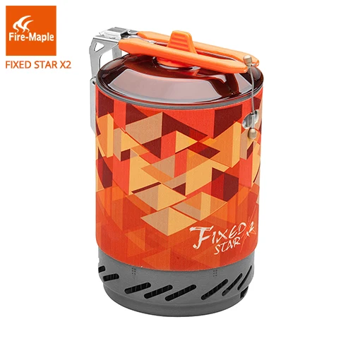 Оранжевый Fire Maple Fixed Star 2 походная портативная плита для походов Походное оборудование печь портативная газовая плита пропан FMS-X2 - Цвет: Оранжевый