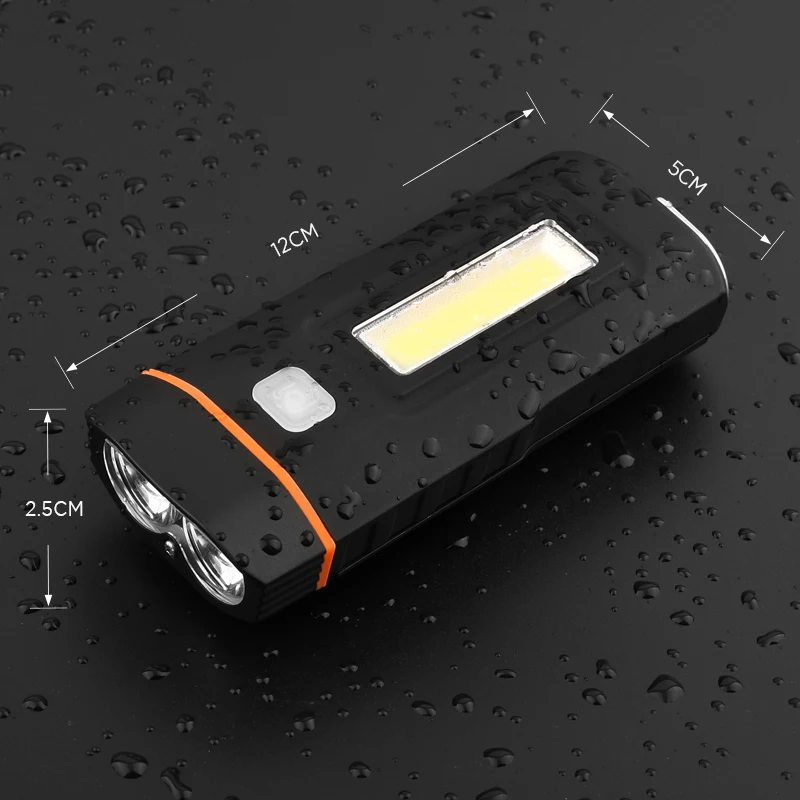 Новинка двойной свет s передсветильник фара для велосипеда светодиодная T6 COB