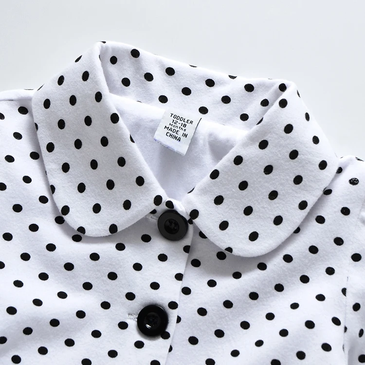 Модное демисезонное пальто в горошек для маленьких девочек детская куртка из 100%