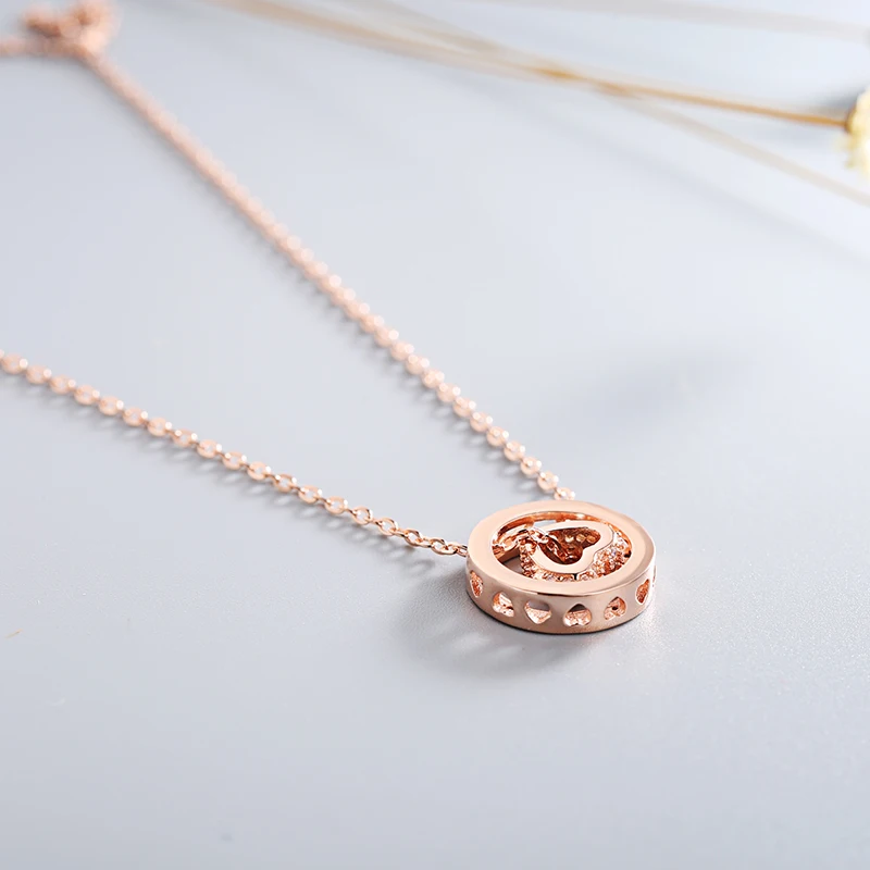 Ожерелье с подвеской Sinya из стерлингового серебра 925 пробы круглыми ручками и