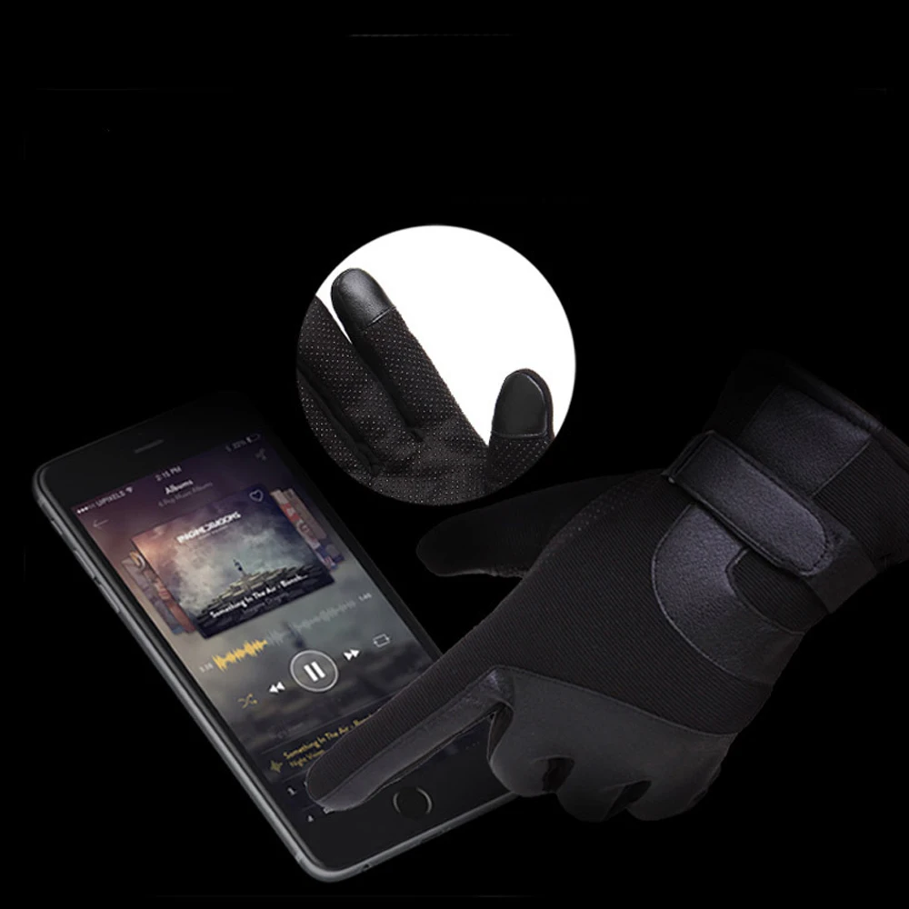 Gloves Men's Winter Touch Screen Thickening Plus Velvet Windproof Warm Motorcycle Outdoor Skid Sports Riding Waterproof |