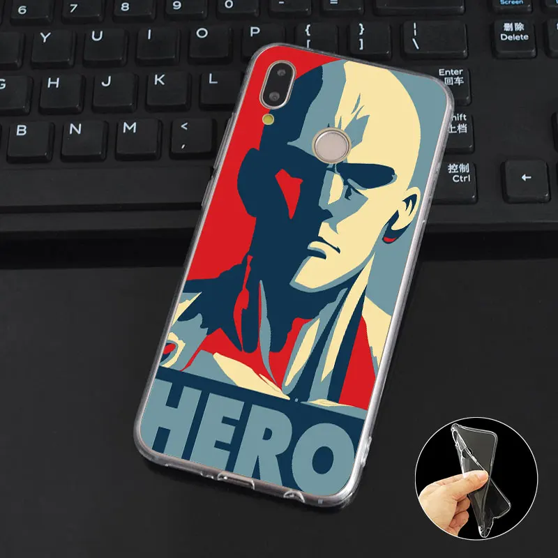DREAMFOX N163 One Punch Man Мягкий ТПУ силиконовый чехол для Huawei Honor 6a 6C 7X9 10 P20 P30 Lite Pro P Smart |